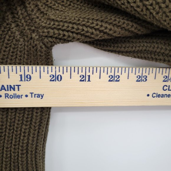 Jones New York Women Green Ribbed Full Zip Front Knit Sweater Jacket Size Medium - Picture 6 of 8